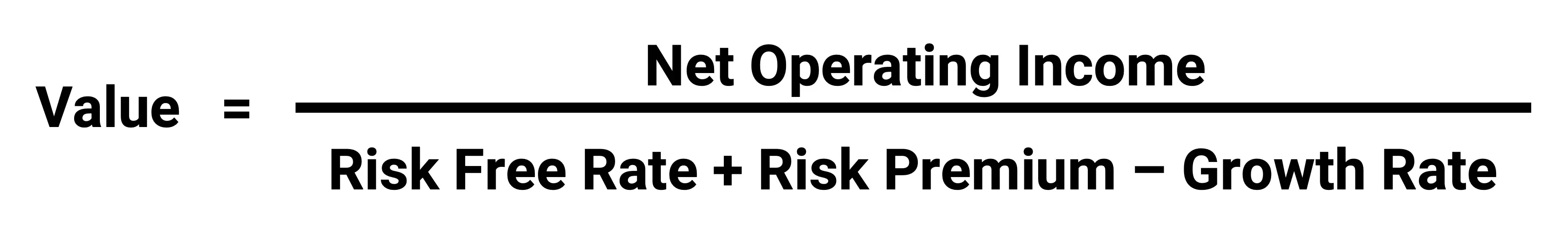 All risk valuation formula