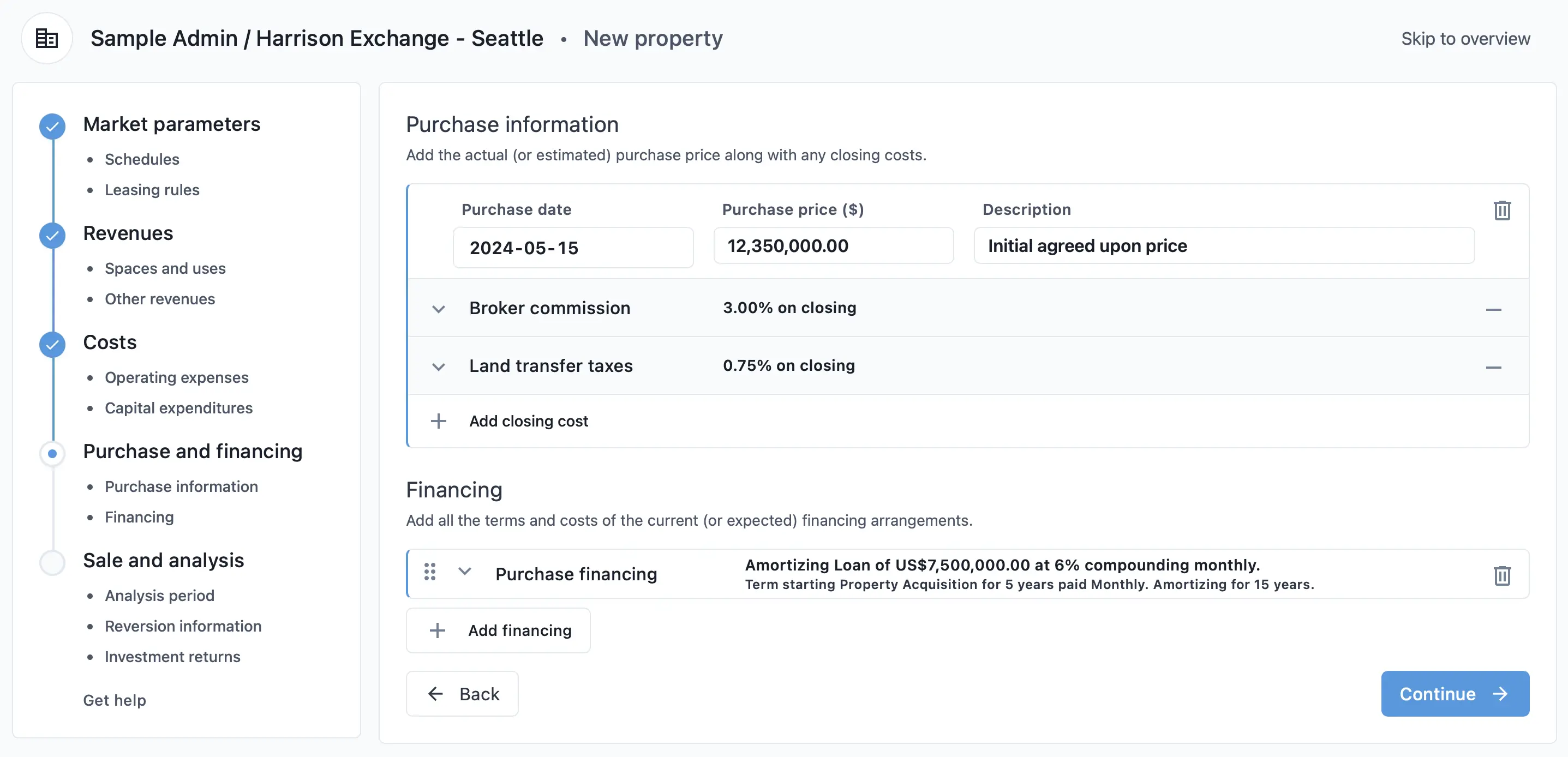 Guided process for building a new model