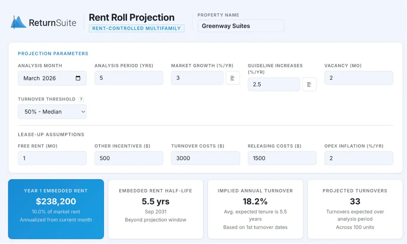 Try the rent roll tool in ReturnSuite